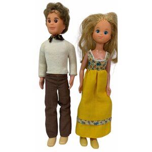 IN ORIGINAL OUTFITS Vintage 1977 The Sunshine Fun Family Steve Stephie Doll 2321